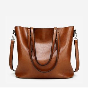 New Vegan Leather Tote in Cognac